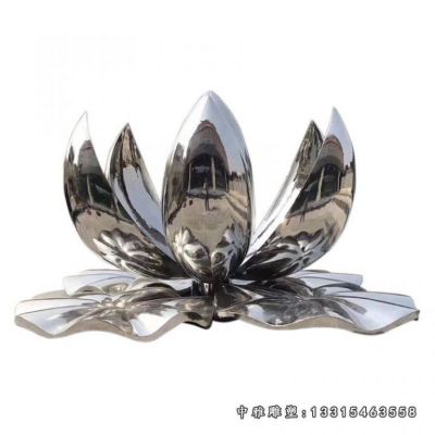不锈钢荷花雕塑