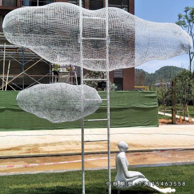 云朵不锈钢雕塑