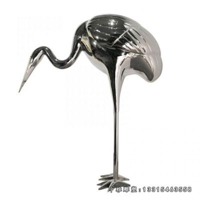 不锈钢仙鹤雕塑