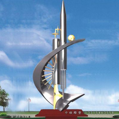 钢笔不锈钢雕塑