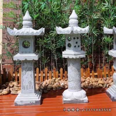 小型石灯雕塑
