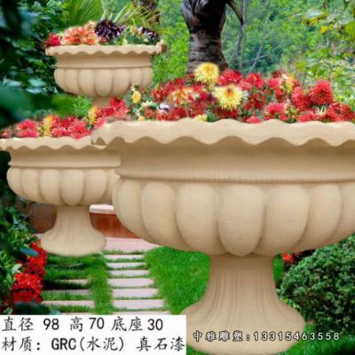 石雕花园花盆