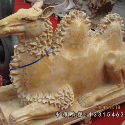 动物骆驼石雕