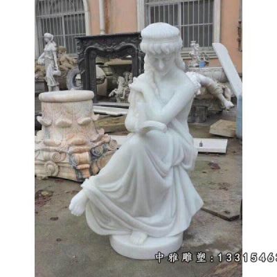 西方人物石雕像