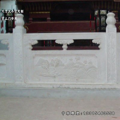 河道栏板石雕塑