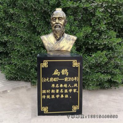 铜雕古代人物扁鹊