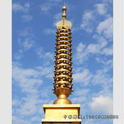 寺院铜雕塔雕塑