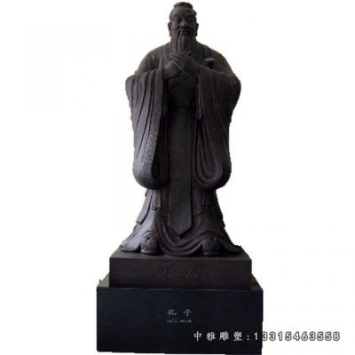 校园铜雕孔子