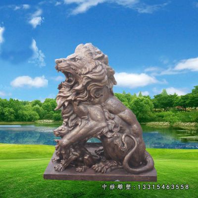 铜雕瑞兽狮子