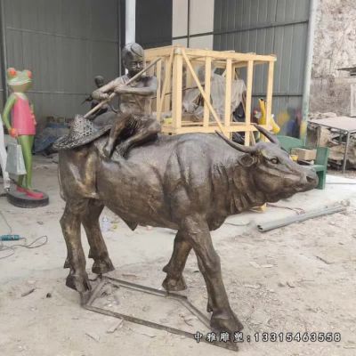广场铜雕牛雕塑