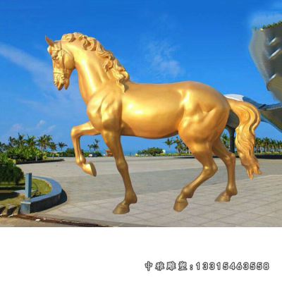 草原铜雕马摆件