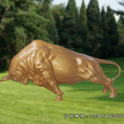 园林铜雕牛摆件