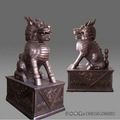 铜雕镇宅神兽麒麟