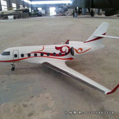 不锈钢飞机模型雕塑