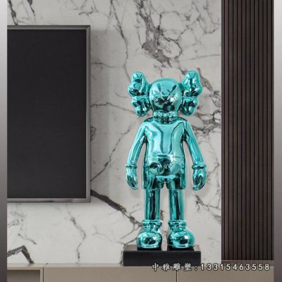 商场不锈钢机器人雕塑