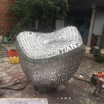 镂空元宝不锈钢摆件