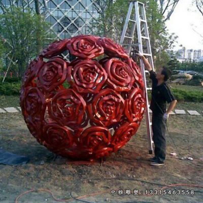 不锈钢创意圆球摆件