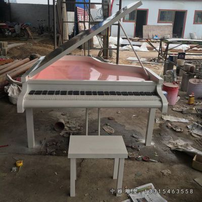 广场钢琴不锈钢摆件
