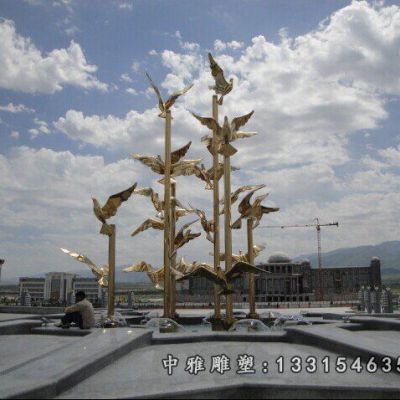 动物鸽子不锈钢摆件