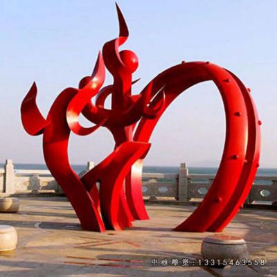 大型不锈钢景观摆件