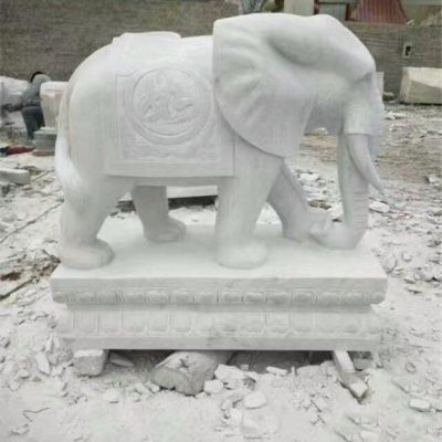 石雕招财大象