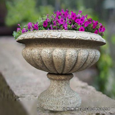 别墅花盆石雕