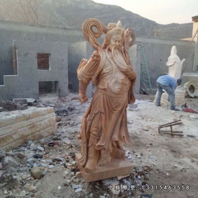 武财神关公石雕