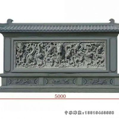 庭院石雕影壁摆件