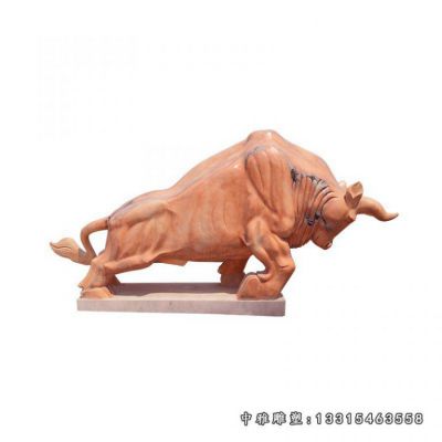开荒牛石雕动物