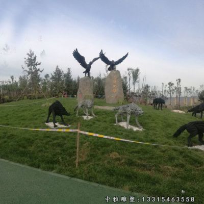 大型老鹰石雕