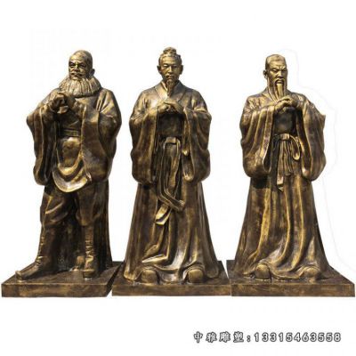 铜雕桃园三结义人物雕塑