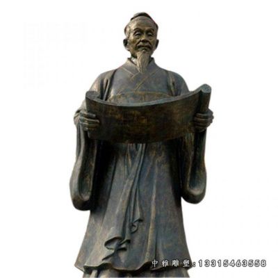 古代人物铜雕张仲景