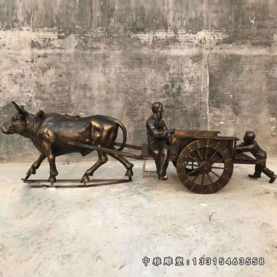 十二生肖牛铜雕