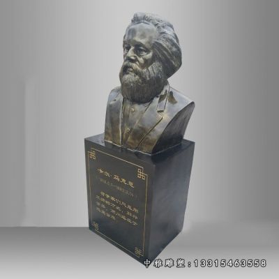 铜雕马克思胸像雕塑