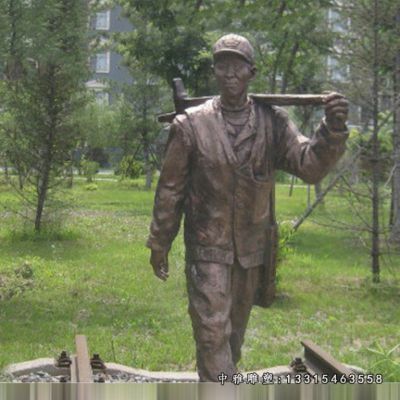 工程师詹天佑铜雕雕塑