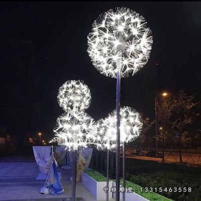 不锈钢广场蒲公英摆件