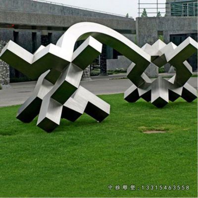 不锈钢抽象齿轮雕塑