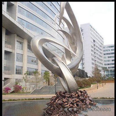 广场大型景观不锈钢雕塑