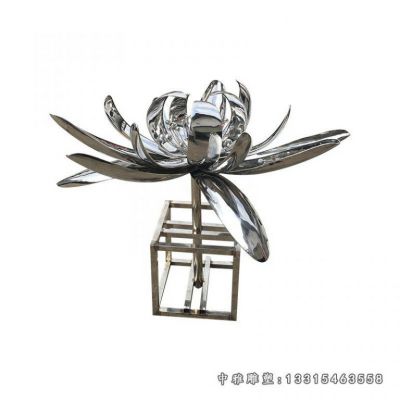 荷花景观不锈钢摆件
