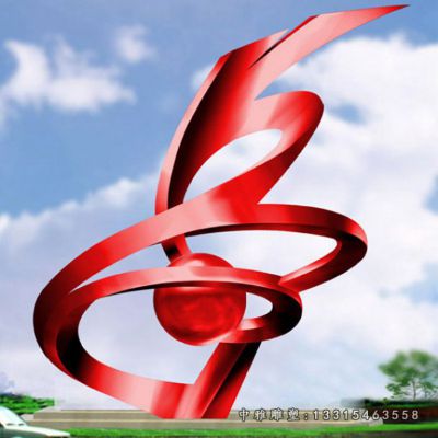 广场飘带不锈钢雕塑
