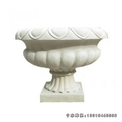 小区石雕花盆