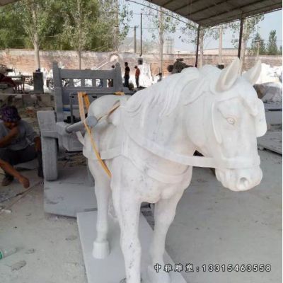 动物石雕马摆件