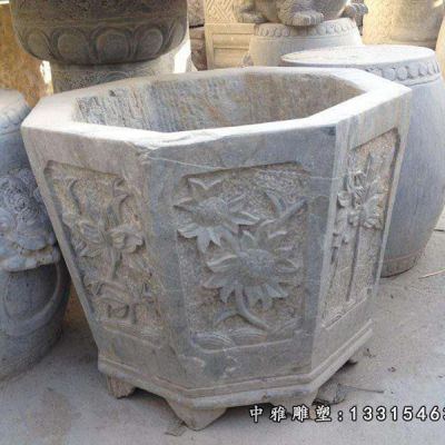 石雕创意花盆