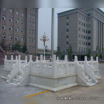 升旗台广场石雕