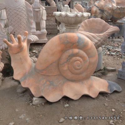 蜗牛动物石雕
