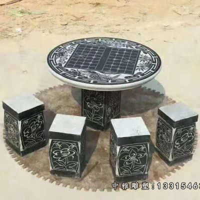 小区石雕桌凳
