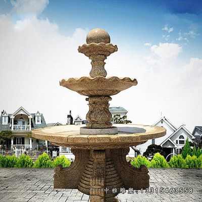 广场风水球石雕