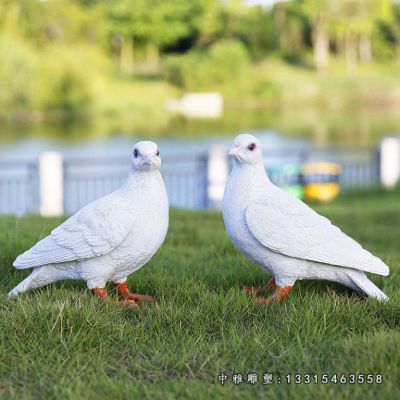 鸽子动物石雕
