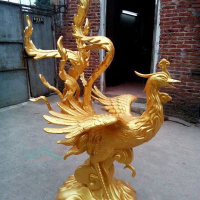 动物凤凰铜雕