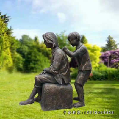 孝道人物铜雕雕像